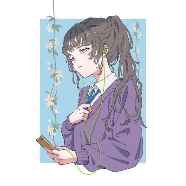 メレ - イヤホンガール blue
