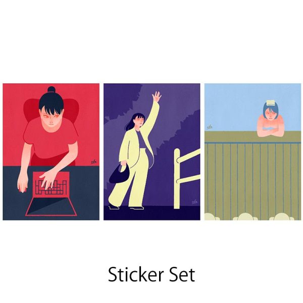 For peaceful day sticker set 003